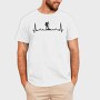Hiking Heartbeat Line, Tricou Barbati (Unisex)