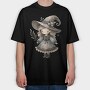Whimsical Gothic Witch, Tricou Oversize Barbati (Unisex)