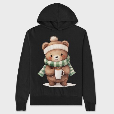 Winter Bear Coffee, Hanorac Oversize Barbati (Unisex)
