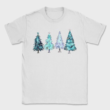 Winter Christmas Trees, Tricou Barbati (Unisex)