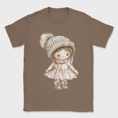 Winter Cute Girl, Tricou Barbati (Unisex)