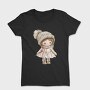 Winter Cute Girl, Tricou Femei
