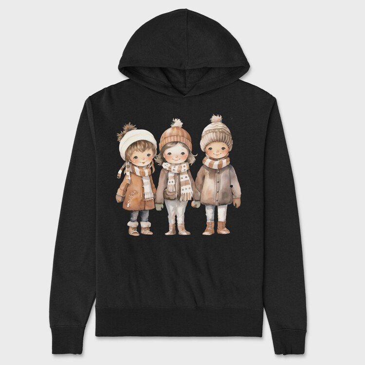 Winter Friends 3, Hanorac Oversize Barbati (Unisex)