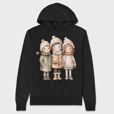 Winter Friends Club, Hanorac Oversize Barbati (Unisex)