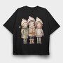 Winter Friends Club, Tricou Oversize Barbati (Unisex)