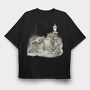 Winter Garden Gate, Tricou Oversize Barbati (Unisex)