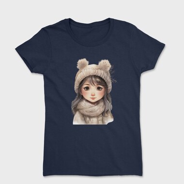 Winter Hat Ear Flaps, Tricou Femei