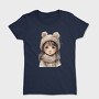Winter Hat Ear Flaps, Tricou Femei