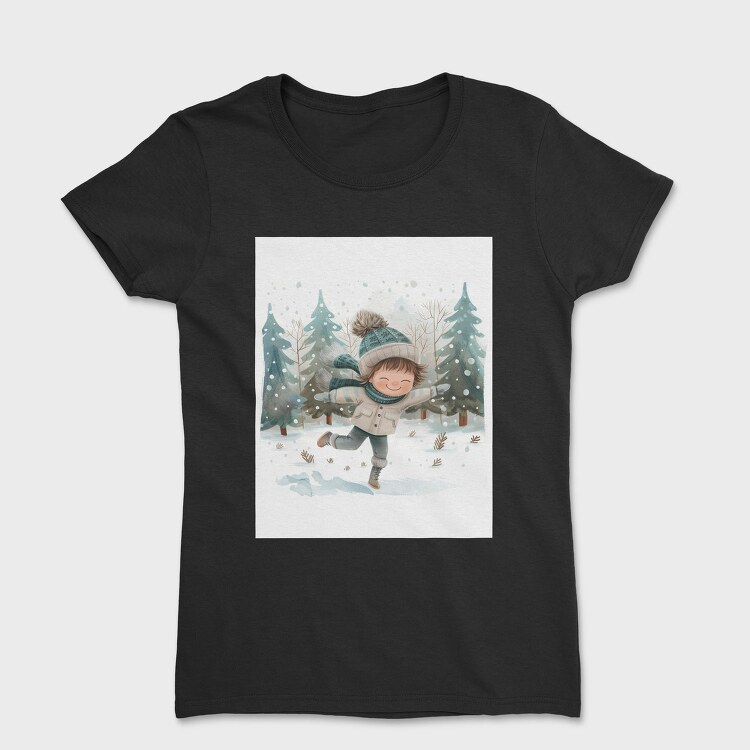 Winter Journey Snow, Tricou Femei