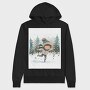 Winter Journey Snow, Hanorac Oversize Barbati (Unisex)