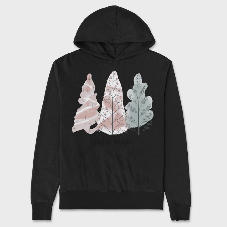 Winter Magic Tree, Hanorac Oversize Barbati (Unisex)