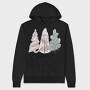 Winter Magic Tree, Hanorac Oversize Barbati (Unisex)