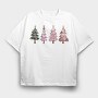 Winter Magic Trees, Tricou Oversize Barbati (Unisex)