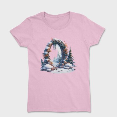 Winter Mirror Snowscape, Tricou Femei