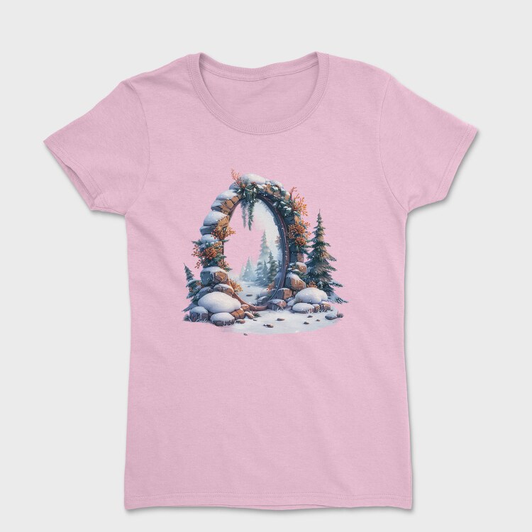 Winter Mirror Snowscape, Tricou Femei