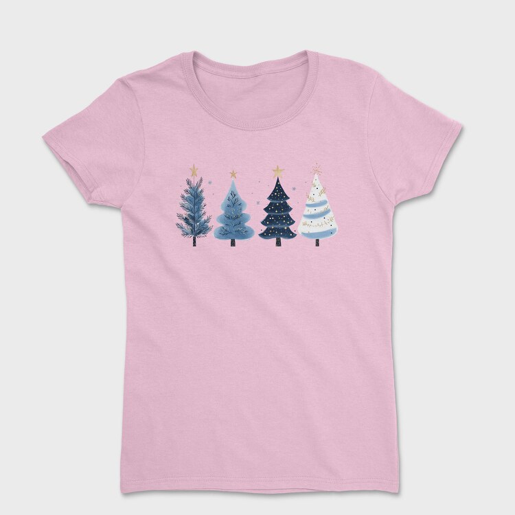 Winter Navy Trees, Tricou Femei