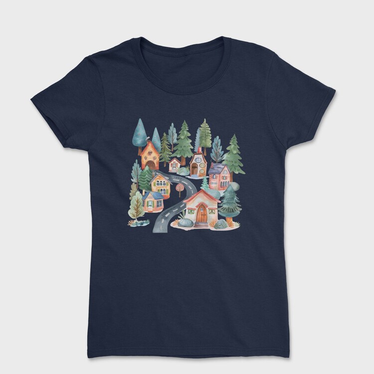 Winter Nest Clipart, Tricou Femei