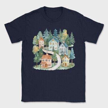 Winter Nordic Homes, Tricou Barbati (Unisex)