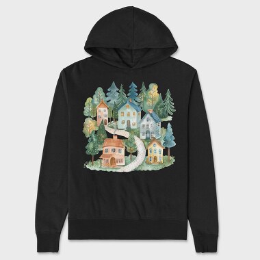 Winter Nordic Homes, Hanorac Oversize Barbati (Unisex)