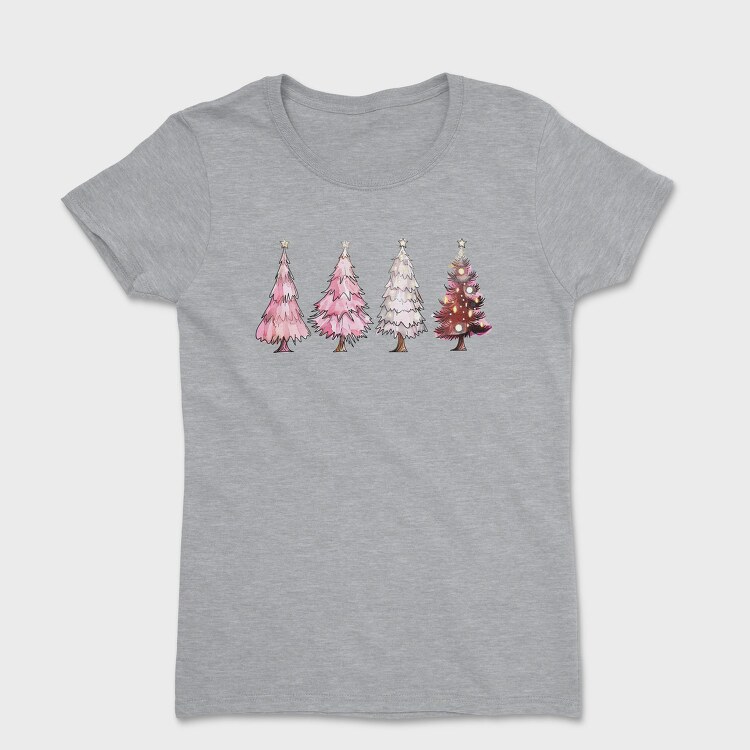 Winter Silhouettes Glowing, Tricou Femei
