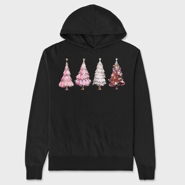 Winter Silhouettes Glowing, Hanorac Oversize Barbati (Unisex)