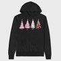 Winter Silhouettes Glowing, Hanorac Oversize Barbati (Unisex)