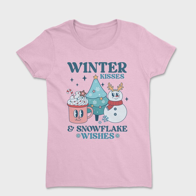 Winter Snowman Coffee, Tricou Femei