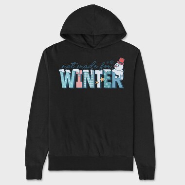 Winter Snowman Meltdown, Hanorac Oversize Barbati (Unisex)