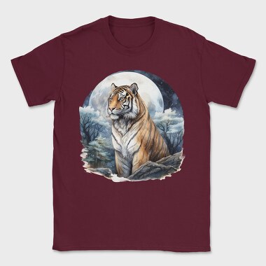Winter Tiger Moon, Tricou Barbati (Unisex)