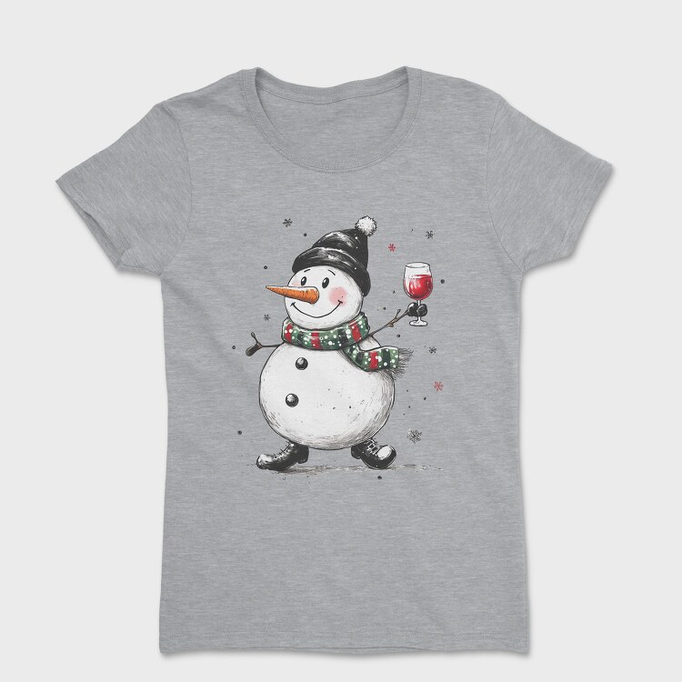Winter Toast Snowman, Tricou Femei