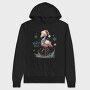 Winter Vibes Flamingo, Hanorac Oversize Barbati (Unisex)