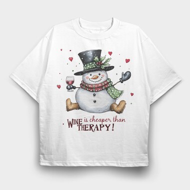 Winter Wine Moment, Tricou Oversize Barbati (Unisex)