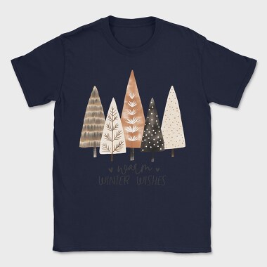 Winter Wishes Trees, Tricou Barbati (Unisex)