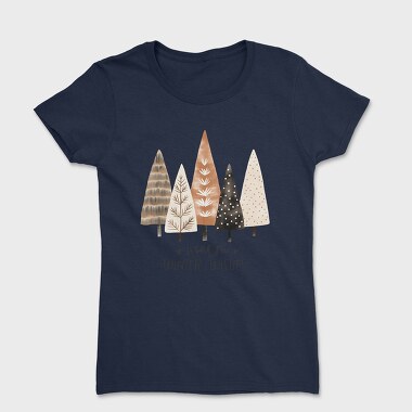 Winter Wishes Trees, Tricou Femei
