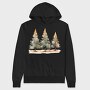 Winter Wonder Forest, Hanorac Oversize Barbati (Unisex)