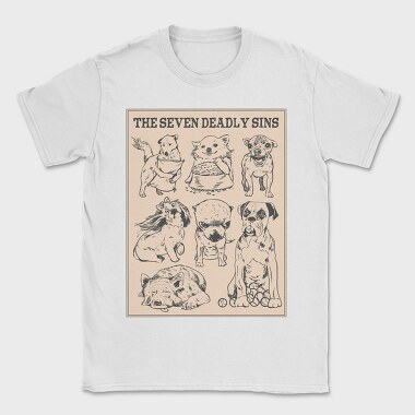 Dog Seven Deadly Sins, Tricou Barbati (Unisex)