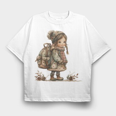 Winter Wonder Park, Tricou Oversize Barbati (Unisex)