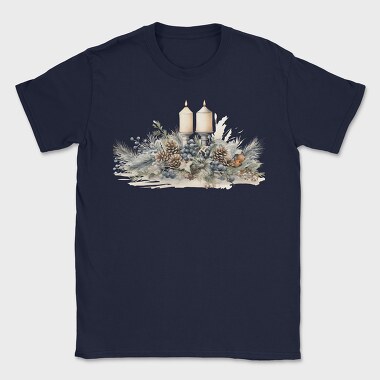 Winter Wonderland Candles, Tricou Barbati (Unisex)