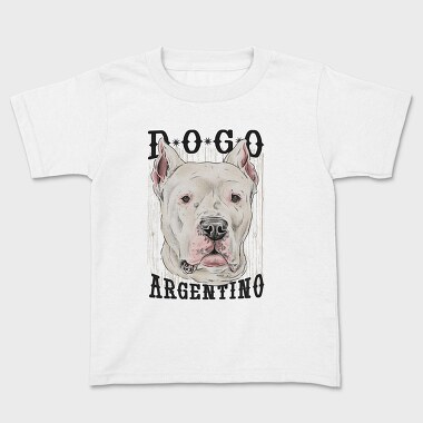 Dogo Argentino Dog Breed, Tricou Copii