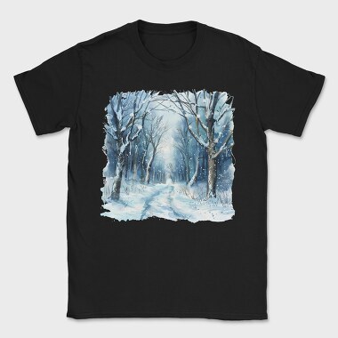 Winter Wonderland Forest, Tricou Barbati (Unisex)