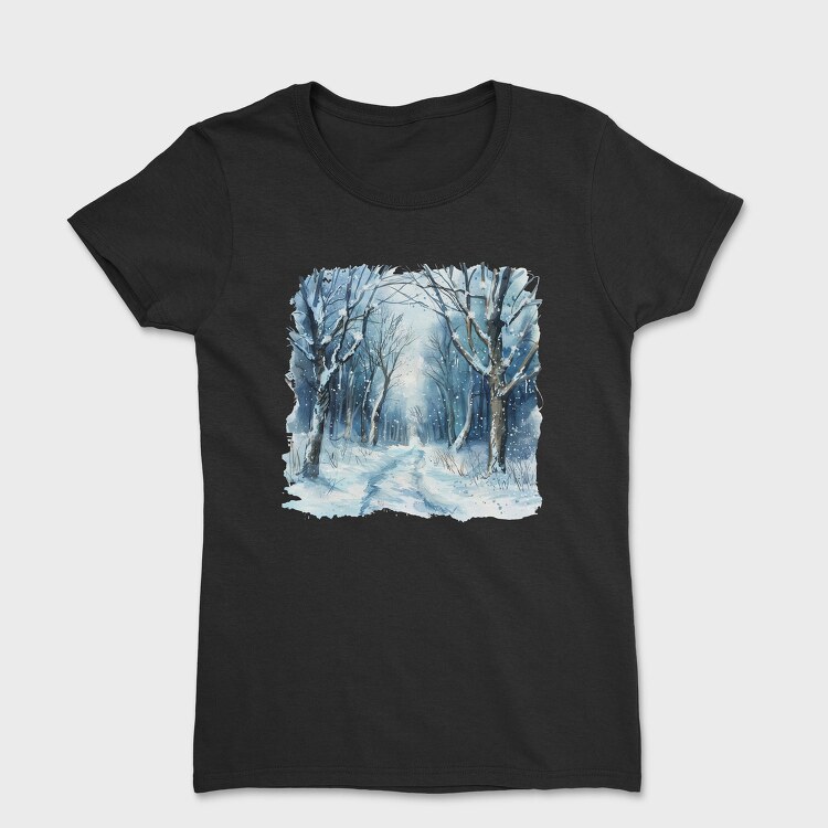 Winter Wonderland Forest, Tricou Femei