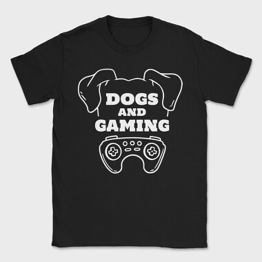 Dogs And Gaming, Tricou Barbati (Unisex)
