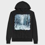 Winter Wonderland Forest, Hanorac Oversize Barbati (Unisex)