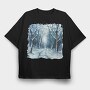 Winter Wonderland Forest, Tricou Oversize Barbati (Unisex)