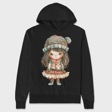 Winter Wonderland Girl, Hanorac Oversize Barbati (Unisex)