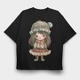 Winter Wonderland Girl, Tricou Oversize Barbati (Unisex)