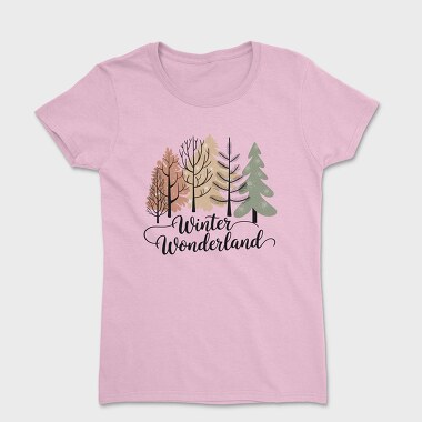 Winter Wonderland Trees, Tricou Femei