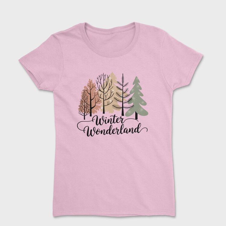 Winter Wonderland Trees, Tricou Femei