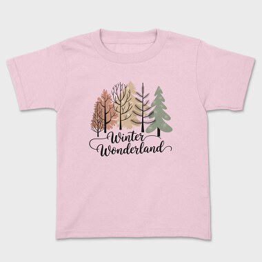 Winter Wonderland Trees, Tricou Copii