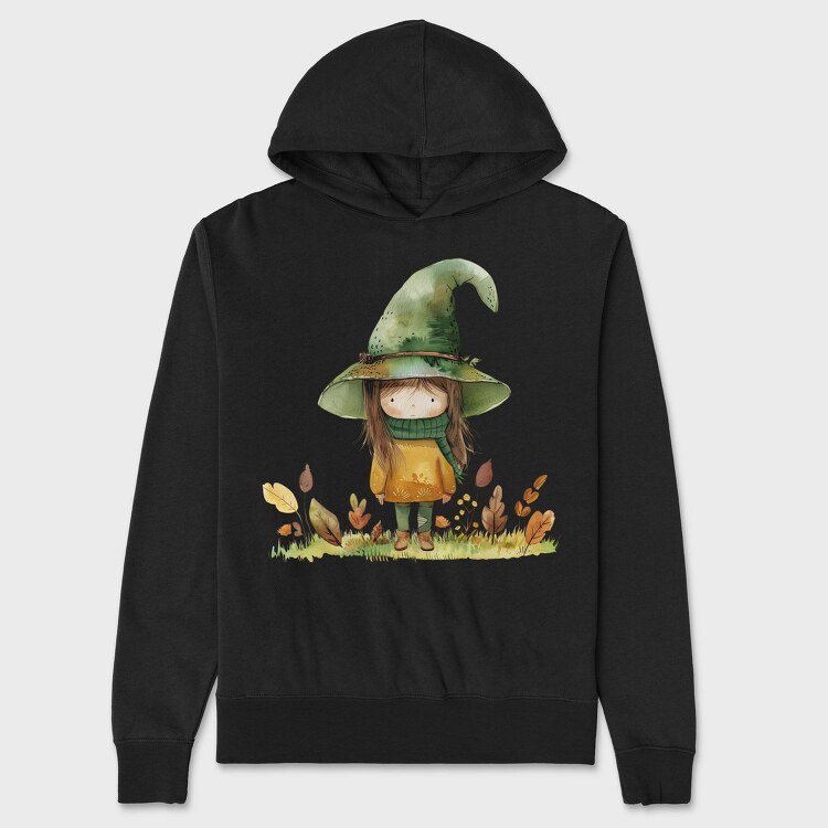 Witch Hat Gnome, Hanorac Oversize Barbati (Unisex)